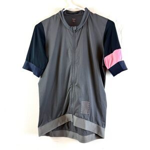 Men's Pro Team Training Jersey Cycling Road Bike Carbon Grey Black Pink Size L